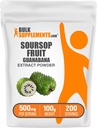 BulkSupplements.com Soursop Fruit Extract Powder - Guanabana Extract, Herbal Supplement - Χωρίς γλουτένη, 500mg ανά Σερβίρισμα, 100g (3.5 oz) (πακέτο του 1)