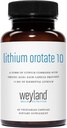 Lithium Orotate 10mg (1 Bottle), 60 Vegetarian Capsules
