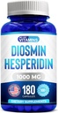 Vitaminler Diosmin Hesperidin 1000 mg – 180 Capsules – 90 Day Supply - Diosmin ve Hesperidin Supplement – Veins, Capillaries ve Lyatoage
