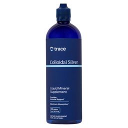 Trace Minerals Colloyal Silver - Pure Colloidal Silver Supplement for Immune Support - Natural Mineral Drops - Φόρμουλα υψηλής ισχύος - Χωρίς γλουτένη - Vegan - 16 fl oz (48 Servings)