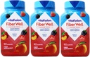 VitaFusion, Fiber Well Gummies, Fiber Supplement, Assorted Flavors - 90 sakız, 3 Paket