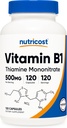 Nutricost Vitamin B1 (Thiamine) 500 mg, 120 Capsules