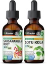 BIO KRAUTER Sarsaparilla Tincture 2 Fl. Oz. & Gotu Kola Tincture 2 Fl. Oz.