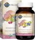 Organic Garden of Life Organic Multivitamin for Women - Womens Multi with Vitamin C, D, Folate, B6, B12, Biotin, Iron, Vegan Whole Food Vitamins for Women, Energy, Skin, Nails, 60 Tablets