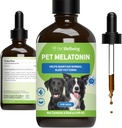 Pet Wellbeing Pet Μελατονίνη για σκύλους - Vet-Formulated Ολιστική υποστήριξη ύπνου - Υγιή πρότυπα ύπνου, Circadian Rhythm Balance - Συμπλήρωμα υγρής μελατονίνης - Made for Dogs 4 oz (59ml)