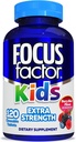 Focus Factor Kids Extra Strength Daily Chewable for Brain Health Support, 120 Count - Vitaminler - Kalite Formula - Çocuklar için Gluten & Süt Ücretsiz Supplements - Yapay Sweetener