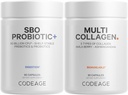 Kodage Multi Collagen Protein Capsules 5 Tip, Ashwagandha Withania Somnifera & Organik Amla Berry + SBO Probiyotik 50 Milyar CFU, Lactobacillus Plantarum, Bacillus Subtilis, Non-GMOMO