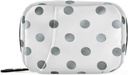 Naanle Silver White Polka Dot Pill Box 7 Day Case Bag Travel Organizer with Surface Portable Weekly Compact Boyut for Vitamin Supplementrec A Dots Grey 4.6 x 3.14 x 1.88 Perfect