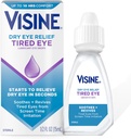 Visine Kuru Göz Yardımı Tired Eye Lubricant Eye Drops, Moisturing & Soothing Sterile Drops for Irritated, Kuru & Tired Eyes Because to Ekran Time Irritation, Poli Glycol, 0,5 fl. oz
