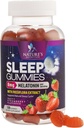 Yetişkin Ekstra Güçlü 8 mg Için Uyku Gummies - Canatonin with Passiflora Extract for Restful Sleep - Fast Acting Melatonin Sleep Gummy Supplement, Vegan, Non-GMO, Tasty Strawberry Flavor - 120 Gummies