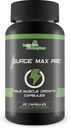 Max Pro - Kas Büyüme Formula - Gelişmiş Güç, Güçlü, Stamina, & Energy - Explosive Muscle Pump - Big Ligs - Aid Oksijen & Nutrient Delivery to Muscles - L-Arginine - Kas Mass Mass Mass
