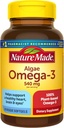 Nature Made Algae Oil Omega 3 Συμπλήρωμα 540mg, Ωμέγα 3 Fish Oil Εναλλακτική, 70 Veggie Softgels, Βιώσιμη, φυτικής βάσης, για υγιή καρδιά, εγκέφαλο, και υποστήριξη ματιών, 70 Softgels