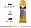 Sport Energy Gel Pack, SIS Isotonic Energy Gel, 22g Fast Acting Carbs, Performans ve Endurance Gels, Tropikal Flavor - 2 Fl Oz ( Borges 6)