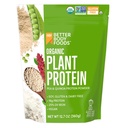 Daha iyiBody Gıdalar Organik Bitki Protein Tozu, Protein 24% DV, Vegan, Low Net Carbs, Gluten Free, Dairy Free, No Sugar Eklenme, Soy Free, Non-GMO, 12.7 Ounces
