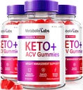 rize labs - - Metabolix Labs Keto Plus ACV Gummies - Υποστήριξη διαχείρισης βάρους Apple Cider Vinegar συμπλήρωμα (180 Gummies)