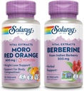SOLARAY Moro Red Orange ve Berberine Sche - Morosil Kilo Kaybı Kanlı Kadınlar ve Erkekler için Tamam, Hint Barberry'den Berberine HCl - Kilo Kaybı Desteği, 60-Day Garanti, 30/60ct