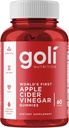 Goli Apple Cider Vinegar Gummy Βιταμίνες - 60 Count - Βιταμίνη Β12, Χωρίς ζελατίνη, Χωρίς γλουτένη, Vegan & Μη ΓΤΟ