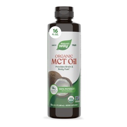 Βιολογικό MCT Oil της Φύσης, 16 Fl Oz, Εγκεφαλικό και σωματικό καύσιμο από καρύδες*, C8 Καπρυλικό οξύ και C10 Capric Acid, Keto και Παλαιό Πιστοποιημένο, Βιολογικό, Μη ΓΤΟ έργο Επαληθευμένο