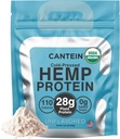 Organik Hemp Protein Toz, Bitki bazlı ve Vegan Protein Shake, Lactose ve Süt Free, Gluten Free, Clean ve Natural- Unflavored (20 hizmet)
