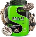 Tür Beslenme Isolyze Whey Protein Tozu, 100 Whey Isolate for Muscle Building, 27.5g Protein Per Scoop, No Sugar & Low Fat (Kurlar ve Krem, 22 Hizmet)