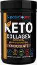 Superior Source Keto Collagen - MCT Oil ile Collagen protein Tozu - Saç Saçları, Skin, Nails & Ortak Sağlık - Süt Özgür - Çikolata, 14 oz