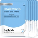 Baebody Advanced Snail Mucin Under Eye Patches for Women & Men (6 Pairs) - Dark Circles ve Puffiness için Göz Maskeleri - Niacinamid ile - Güzel Hatları ve Wrinkles azalt