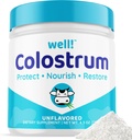 İyi! Colostrum Supplement for Gut Health, Hair growth,Beauty & Immune Support - Easy to Mix Grass-Fed Bovine Colostrum Toz - Antioksis - High IgG Plus ImmunoLin, Unflavored, 60 Hizmetler