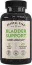 Crystal Star Bladder Destek (60 Capsules) – Sağlıklı Suç Fonksiyonları için Herbal Supplement - Cranberry, Dandelion & Fenugreek - Overactive Bladder and Incontinence - Non-GMOMOMO