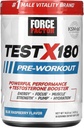 FORCE FACTOR Test X180 Pre-Workout Toz & Enerji Supplement, Boost Focus & Endurance, Build Muscle & Strength, Nitrik Oksit Supplement with Ashwagandaha & L-Citrulline, Blue Raspberry, 30 Servisler