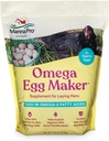 Manna Pro Omega Egg Maker, tavuk Feed Supplement for Laying Hens, Poultry Food with Omega-3 Fatty Acids, Digestion Support with Forized Vitamins & Minerals, 5 lbs