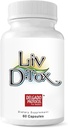 Liv D-Tox - 60 Capsules - Liver Detox ve Cleanse Support Health Supplement, Turmeric Root Extract, Milk Thristle ve Asparagus