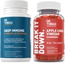Dr. Tobias Deep Immune Probiotics & Prebiotics and Apple Cinegar Vummys, υποστηρίζει Digestive Health, Gut Immune Function, Cleanse & Detox για άνδρες & γυναίκες με 4.4. Δισεκατομμύρια CFU & Η Μητέρα