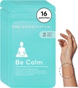 The Good Patch Be Calm Patch with Hemp, Unwind + Decompress, Natural Patch with Hemp Extract, Ashwagandha Root, Passionflower, Plant Powered Wearable Wellness, Sustained Release (16 Total Patches)