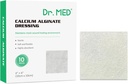Dr. Med Calcium Alginate Wound Dressing 4"x4", 10 Individual Pack High Absorption Dressing Gauze, Non-Stick Pads, Soft and Comfortable Patch for Wound Care, Faster Healing