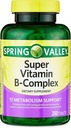 Σύγκλιση Ανοιξιάτικη Κοιλάδα Super Vitamin B-Complex Tablets Συμπλήρωμα διατροφής, 250 CountΜεταβολισμός Υποστήριξη * Συμπλήρωμα διατροφής