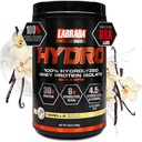 LABRADA Hydro 100% Pure Hydrolyzed Whey Protein Isolate Toz, Lactose Free, 6g BCAA'nın, 4.5g Glutamine, En Hızlı Digesting Whey kullanılabilir, Instant Mix, Delicious Taste 20 Services (Vanilla)