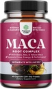Kadınlar için Organik Maca Root Capsules - Kırmızı Sarı ve Siyah Maca Root - Non-GMO sertifikalı Vegan ve Gluten-Free with No Yapay Colors - 60ct