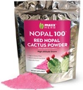 Maxx Herb Red Nopal Cactus Toz, Prickly Pear Toz - Digestion & Immune Support, Yüksek Diyetsel Fiber, Vegan, Non-GMO ve Gluten Free - 10 Oz Bag (28 hizmet)