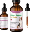 Kidney Köpekler için Tamam Destek - Köpekde Kidney Fonksiyonl Sağlığı Destek - Doğal Herbal Drops 2 oz - Urine'de Kan Geliştir, Appetite, Kilo Kaybı, Aşırı İçme, Lethargy, Dull Coative