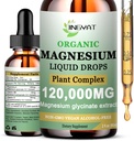 Cortisol Supplement Liquid Magnesium Glycinate w/Vitamin D3&B6-High Absorption Chelated Magnesium Supplement for Sleep,Muscle,Heart Health-6X Potency Than Magnesium Gummies Powder