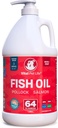 Fish Oil for Dogs - Healthy Skin & Coat, Salmon, Pollock, Όλα τα φυσικά συμπλήρωμα για κατοικίδια ζώα, Iching Αλλεργία & Φλεγμονή Άμυνα, Omega 3 EPA DHA, Εγκέφαλος & Καρδιά Υγεία, 64 oz