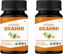 Brahmi 120 Tablet - USDA Organik Bacopa Monnieri Supplement - Destekler Focus, Calm & Memory - Herbal Nootropic* - 2 Paket