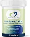 Sağlık ProbioMed Kids Chewable Probiyotik - 10b CFU Gut & Immune Support for Children - Lactobacillus, Bifidobacterium + Saccharomyces boardii - Delicious Berry Flavor (30 Tablet)
