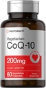Horbäach CoQ10 200 mg | Black Pepper Extract | 60 Capsules | Vegetarian, Non-GMO, Gluten Free Supplement Supplement Supplement