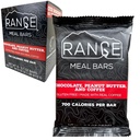 Range Meal Bar - High Calorie Meal Transfer Bars - Gluten Free Bars - Backpacking Meals - 6 Pack (Chocolate, Peanut Butter ve Kahve)