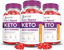 Justified Laboratories (3 Pack Keto Rush Keto ACV Gummies Formula 1000MG Keto Rush Keto Gummies Apple Cider Vinegar Boost Formated with Pomegranate Beet Juice Powder B12 Vegan Non GMO 180 Gummys