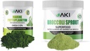 AKI Bli Sprout Toz (5.29oz / 150g) ve Deniz Phytoplankton Toz (2 Oz / 57G) - Bitki bazlı Proteinler ve Vitaminlerde İdeal | Vegan & GMO Free