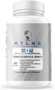 Atlas Nutraceuticals-Vitamin D3+K2- Βιταμίνη D3 5000IU Plus K2, 2 σε 1 Formula, MK7 Βιταμίνη K2, 60 Κάψουλες, Ανοσοποιητική Βιταμίνη Σύμπλεγμα