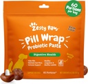 Zesty Paws Pill, Probiyotik Paste for Dogs - Immune & Digestive System Support - Bacon Flavor - DE111 Bacillus subtilis - Pockets Any Pill, Tablet & Capsule for Your Dog - 4.2oz - 60 Portions