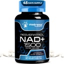 WELLNESS LABSRX NAD Supplement, 1500 mg - ABD Made Liposomal NAD+ Resveratrol ile birlikte, NAD Plus Boosting - Support Cellular Health, Stamina & Health Aging - Ultra Strength Capsules